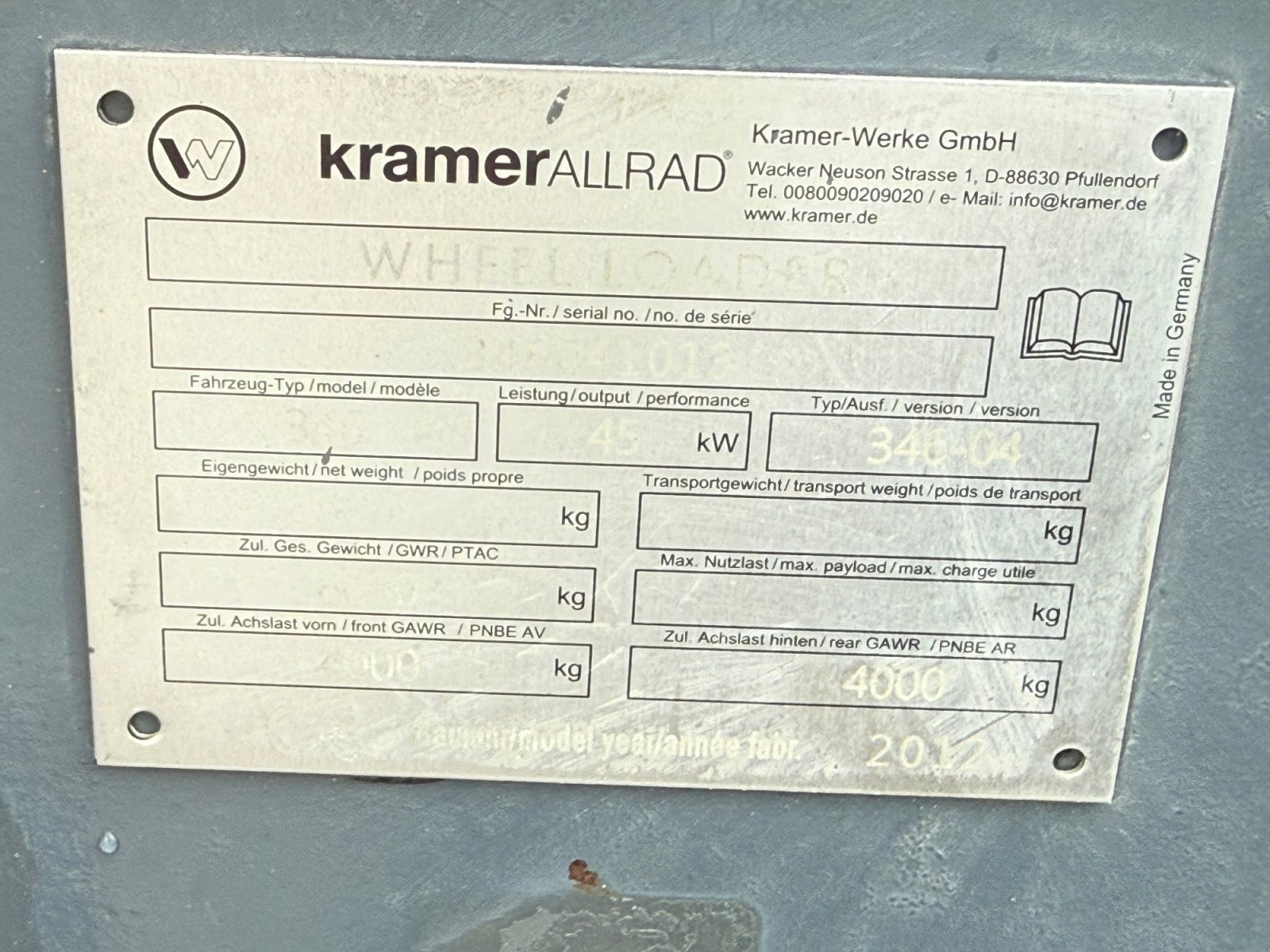 Radlader типа Kramer 850, Gebrauchtmaschine в Neureichenau (Фотография 16)