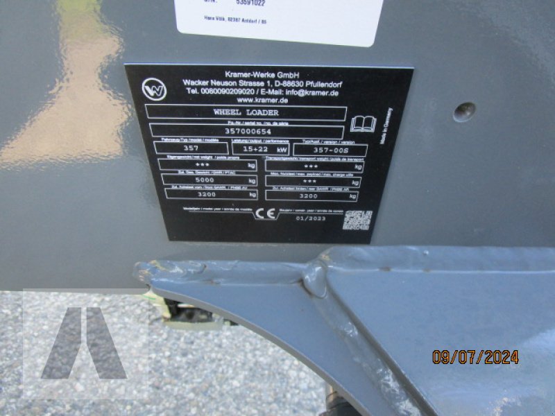 Radlader des Typs Kramer KL 25.5E, Mietmaschine in Soyen (Bild 8)