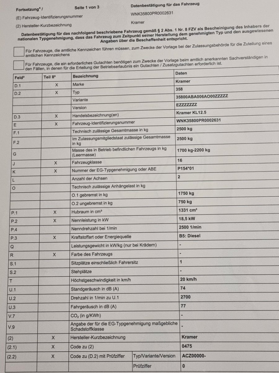 Radlader des Typs Kramer Kl12.5, Neumaschine in Judenburg (Bild 3)