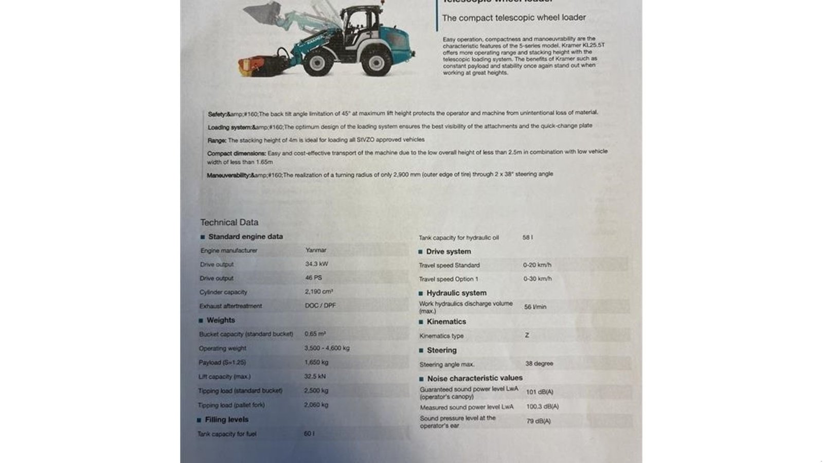 Radlader typu Kramer KL25.5T TILBUD med redskabspakke, teleskoparm, så den har stor rækkevidde og fleksibilitet, Gebrauchtmaschine w Lintrup (Zdjęcie 24)