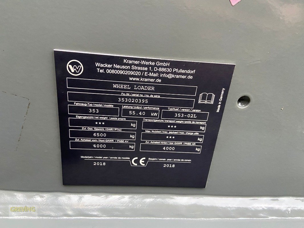 Radlader van het type Kramer KL37.5, Gebrauchtmaschine in Ahaus (Foto 14)