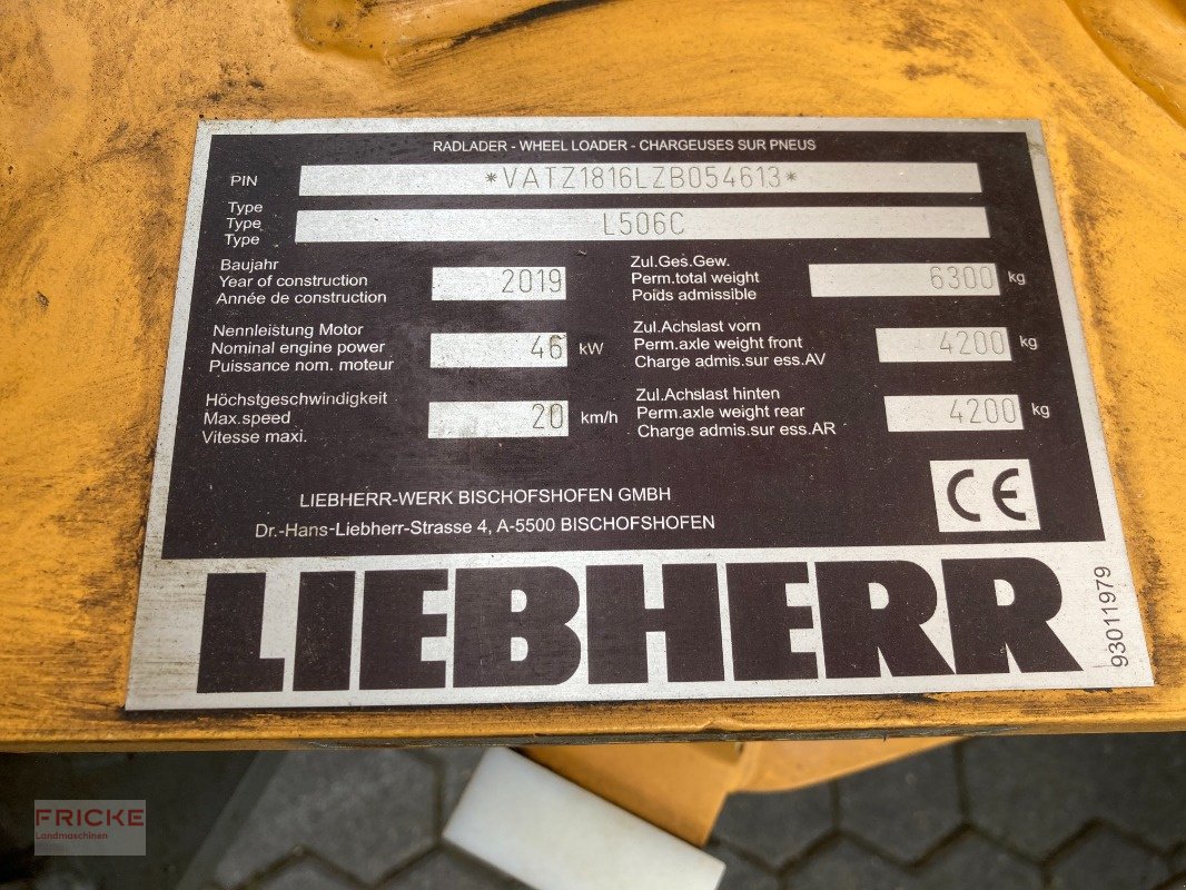 Radlader des Typs Liebherr 506 Compact, Gebrauchtmaschine in Bockel - Gyhum (Bild 8)