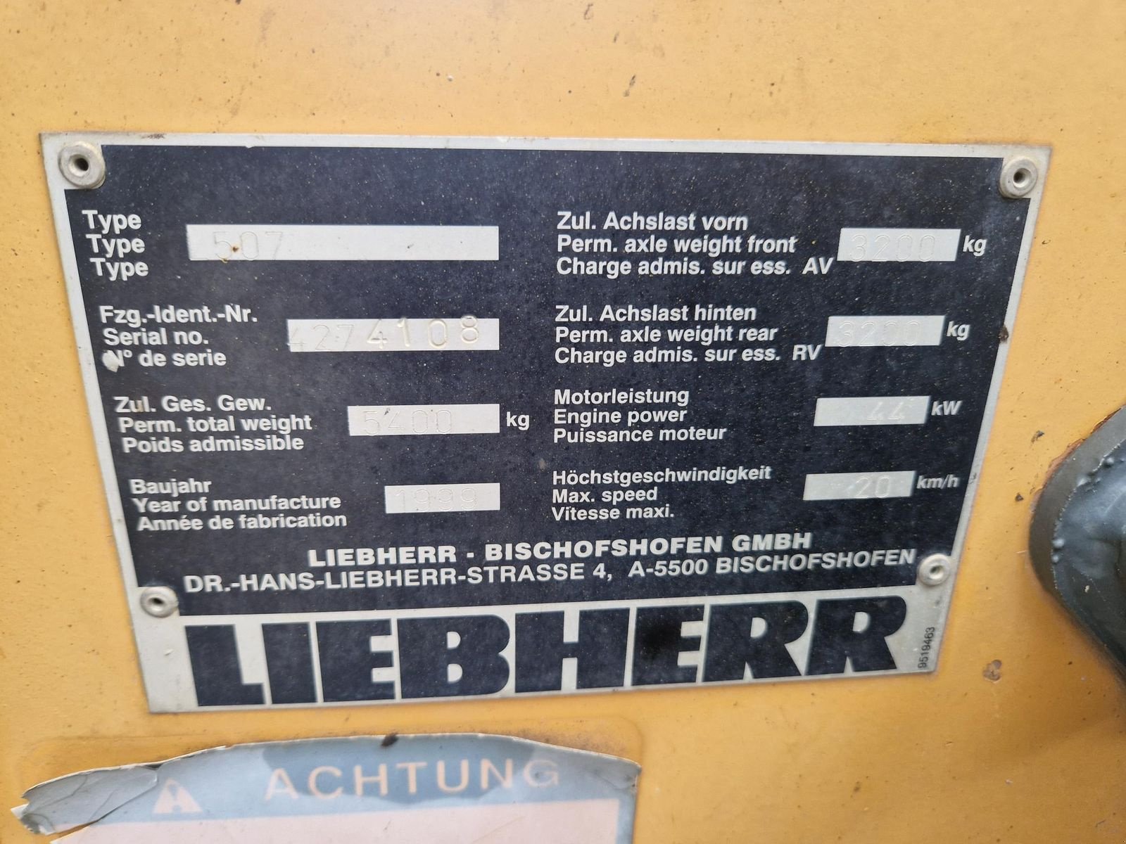 Radlader tip Liebherr 507 Stereo, Gebrauchtmaschine in Grünbach (Poză 14)