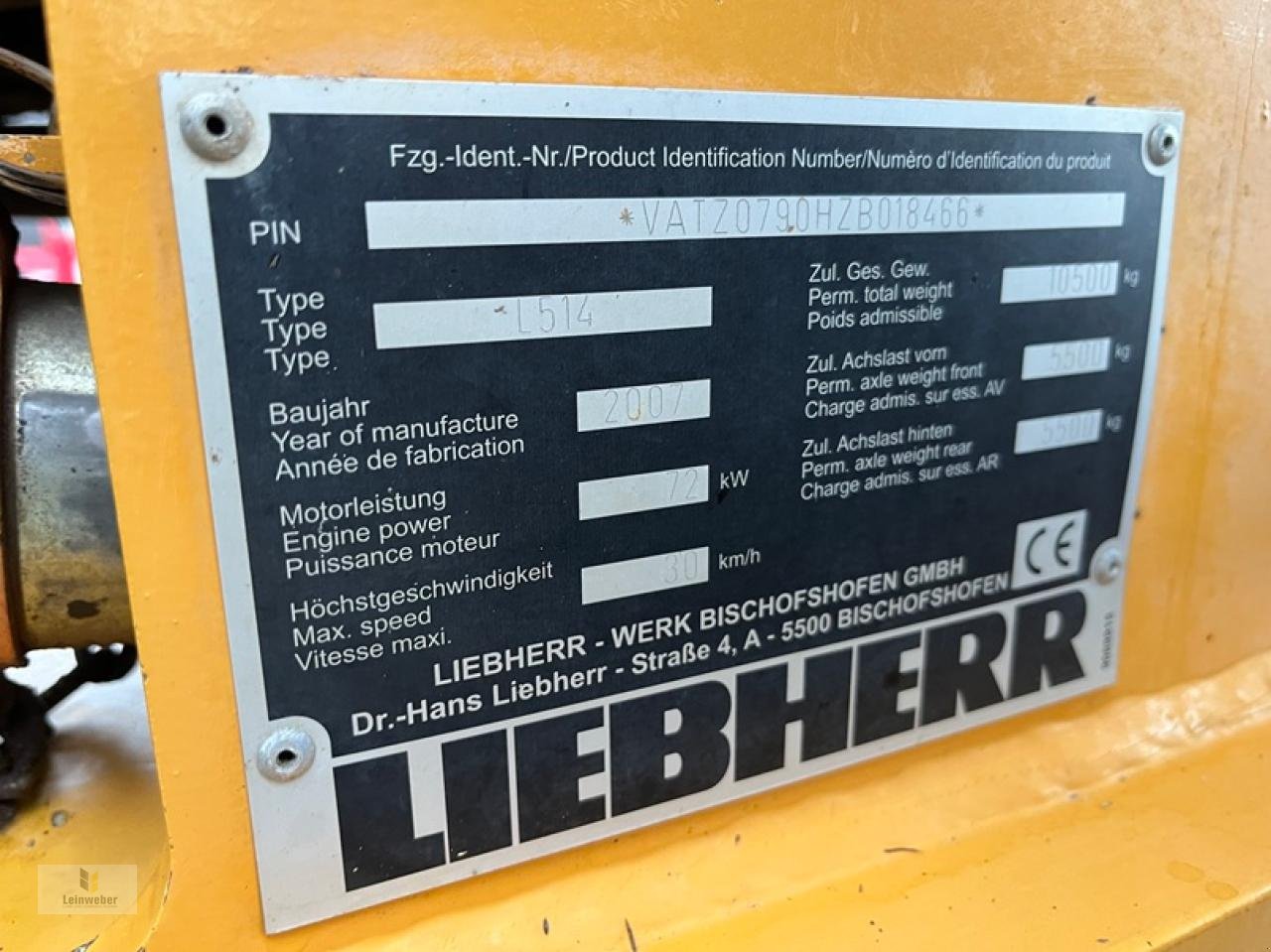 Radlader tip Liebherr 514 L Stereolader, Gebrauchtmaschine in Neuhof - Dorfborn (Poză 9)