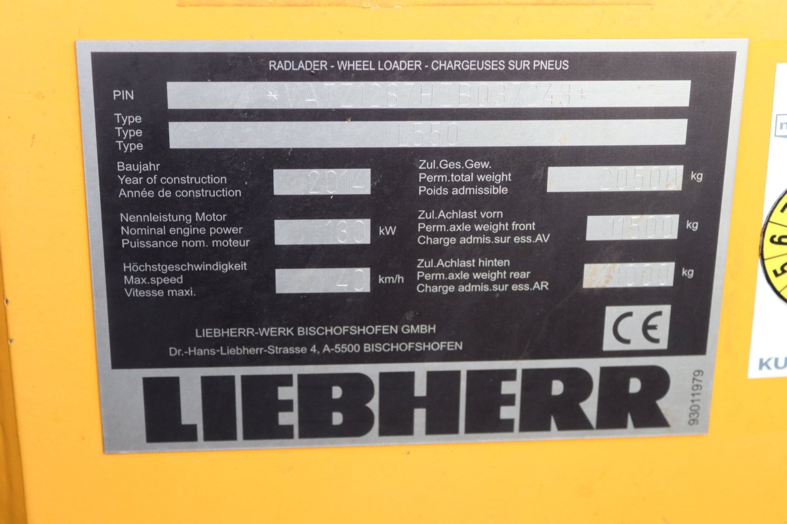 Radlader от тип Liebherr 550, Gebrauchtmaschine в Wendeburg (Снимка 9)