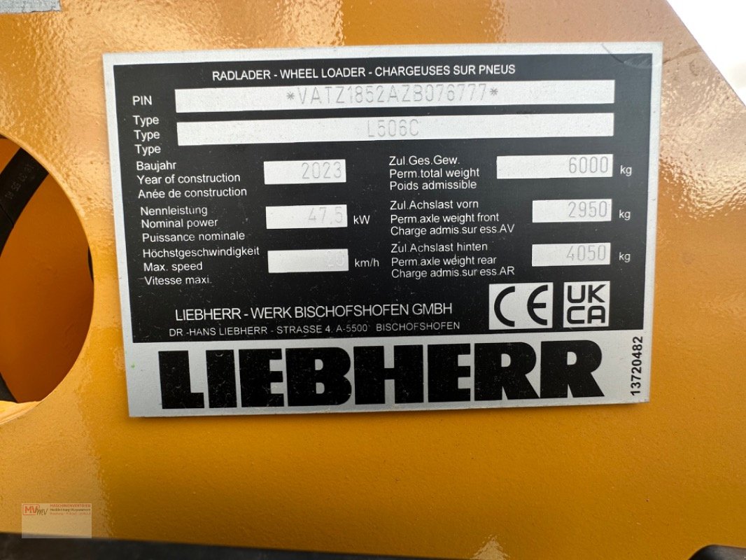 Radlader des Typs Liebherr L 506 Compact G8.0-D #ab 695€/Monat#, Neumaschine in Neubrandenburg (Bild 9)