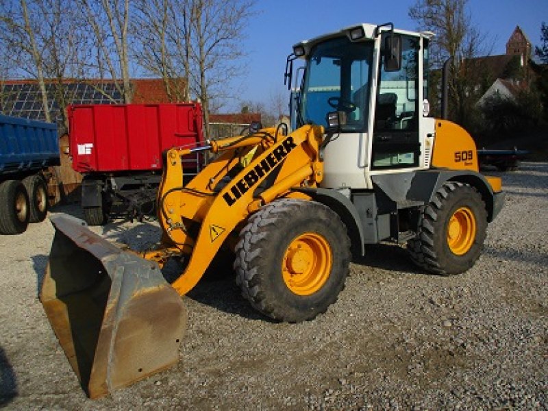 Radlader du type Liebherr L 509 Stereo, original 4950 Std., Schaufel, Gabel, Gebrauchtmaschine en Rain-Gempfing (Photo 1)