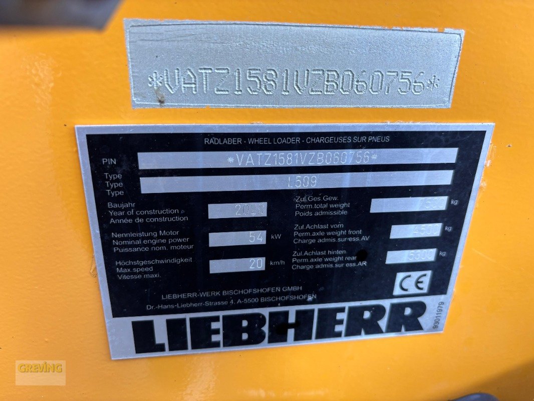 Radlader des Typs Liebherr L 509 Stereo, Gebrauchtmaschine in Ahaus (Bild 17)