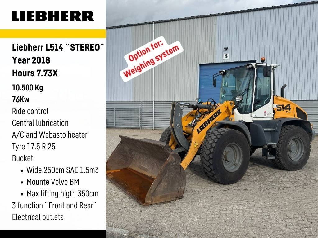 Radlader typu Liebherr L 514, Gebrauchtmaschine v Vojens (Obrázek 1)