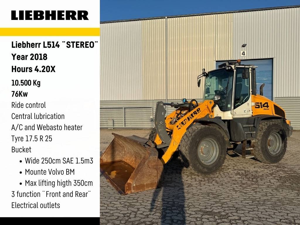 Radlader del tipo Liebherr L 514, Gebrauchtmaschine In Vojens (Immagine 1)