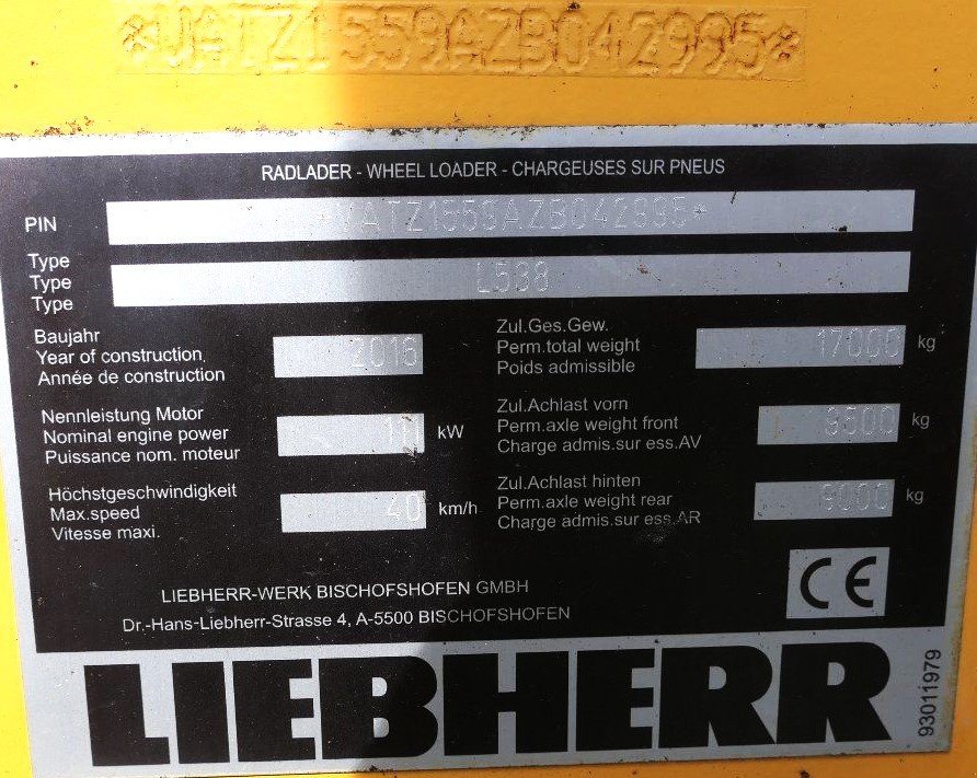 Radlader typu Liebherr L 538 kein 524 528 546 550 Top Ausstattung, Gebrauchtmaschine w Gemmingen (Zdjęcie 18)