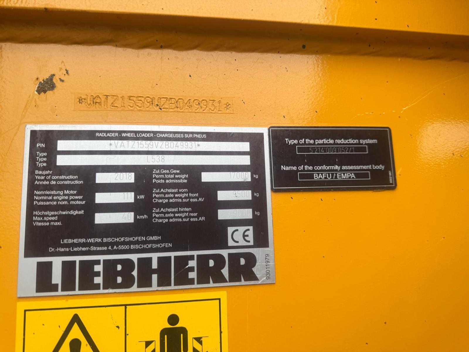 Radlader typu Liebherr L 542 kein 524,538, 546, Gebrauchtmaschine v Gemmingen (Obrázek 18)