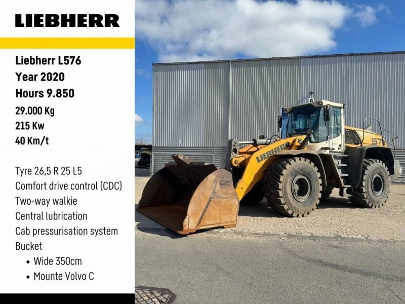 Radlader типа Liebherr L 576, Gebrauchtmaschine в Vojens