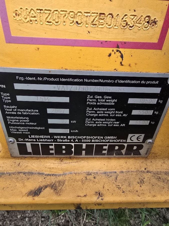 Radlader del tipo Liebherr L514, Gebrauchtmaschine en Gabersdorf (Imagen 16)