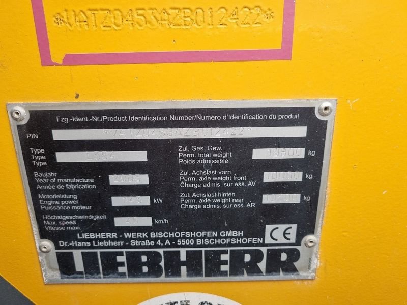 Radlader typu Liebherr L554, Gebrauchtmaschine w Gabersdorf (Zdjęcie 5)