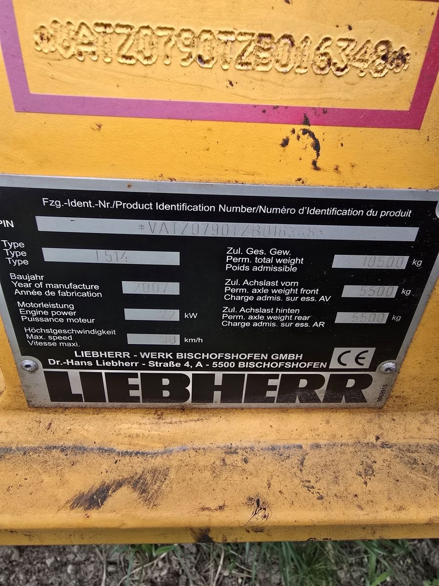 Radlader типа Liebherr Sonstiges, Gebrauchtmaschine в Gabersdorf (Фотография 15)