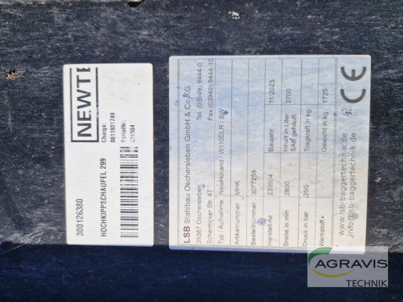 Radlader типа LSB HOCHKIPPSCHAUFEL 2990MM 4000L, Gebrauchtmaschine в Landsberg/ OT Sietzsch (Фотография 5)