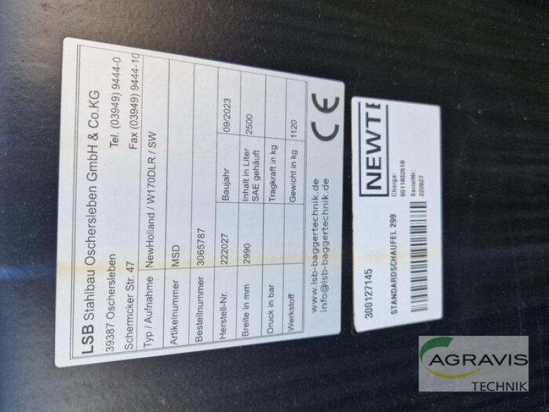 Radlader of the type LSB STANDARDSCHAUFEL 2990MM 2500L, Vorführmaschine in Landsberg/ OT Sietzsch (Picture 4)