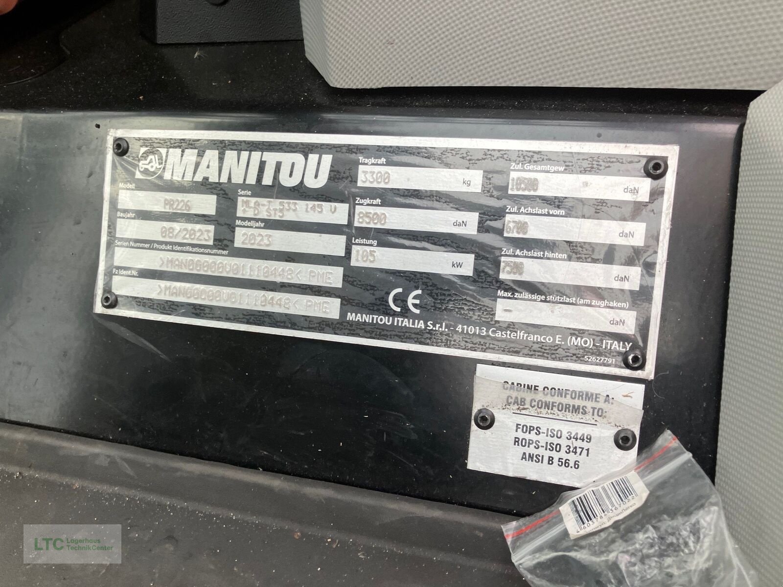 Radlader typu Manitou MLA533 Teleradlader, Vorführmaschine v Redlham (Obrázek 29)