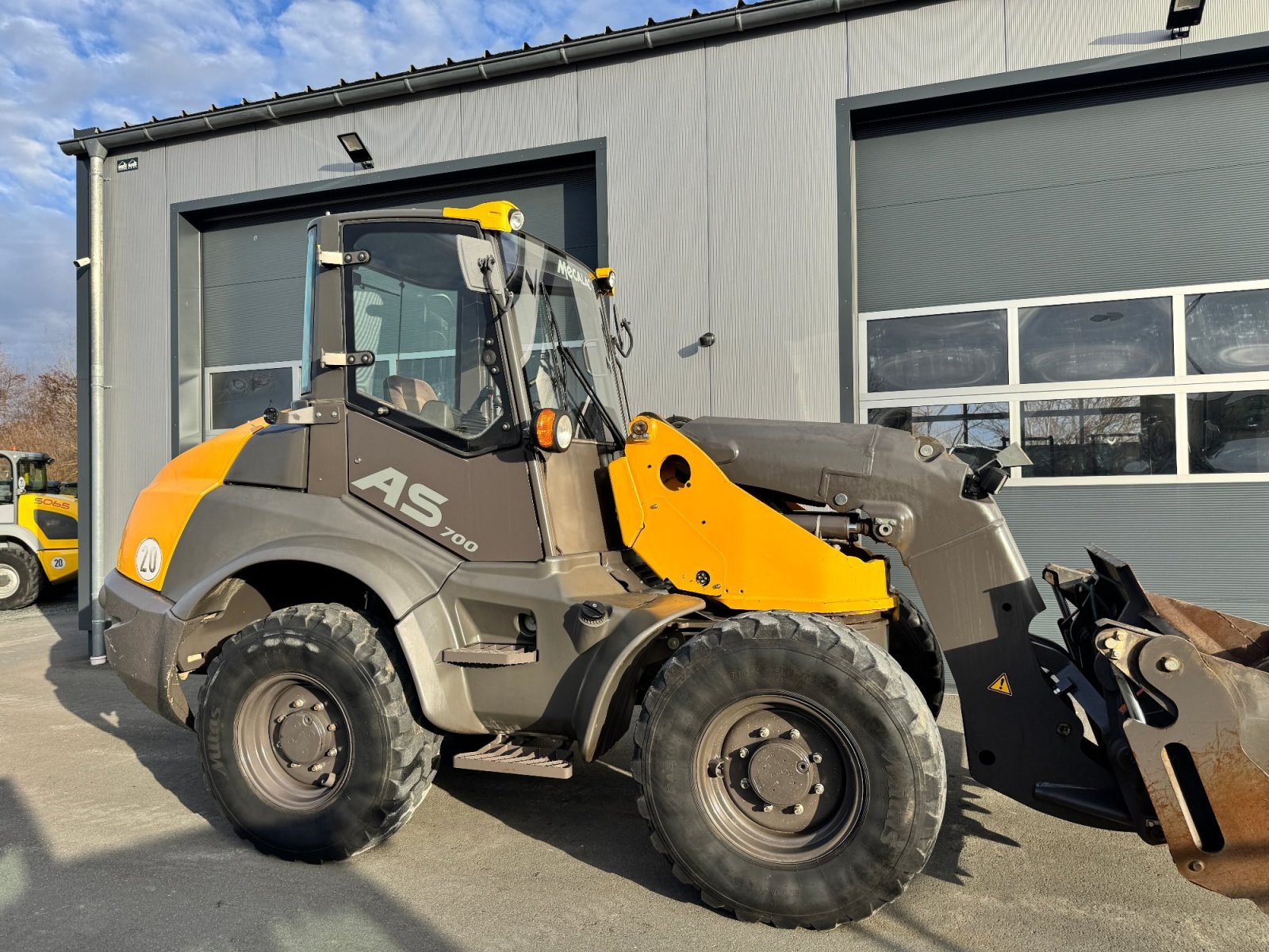 Radlader Türe ait Mecalac AS 700 - SCHWENKLADER - 1. HAND, Gebrauchtmaschine içinde Falkenstein (resim 5)