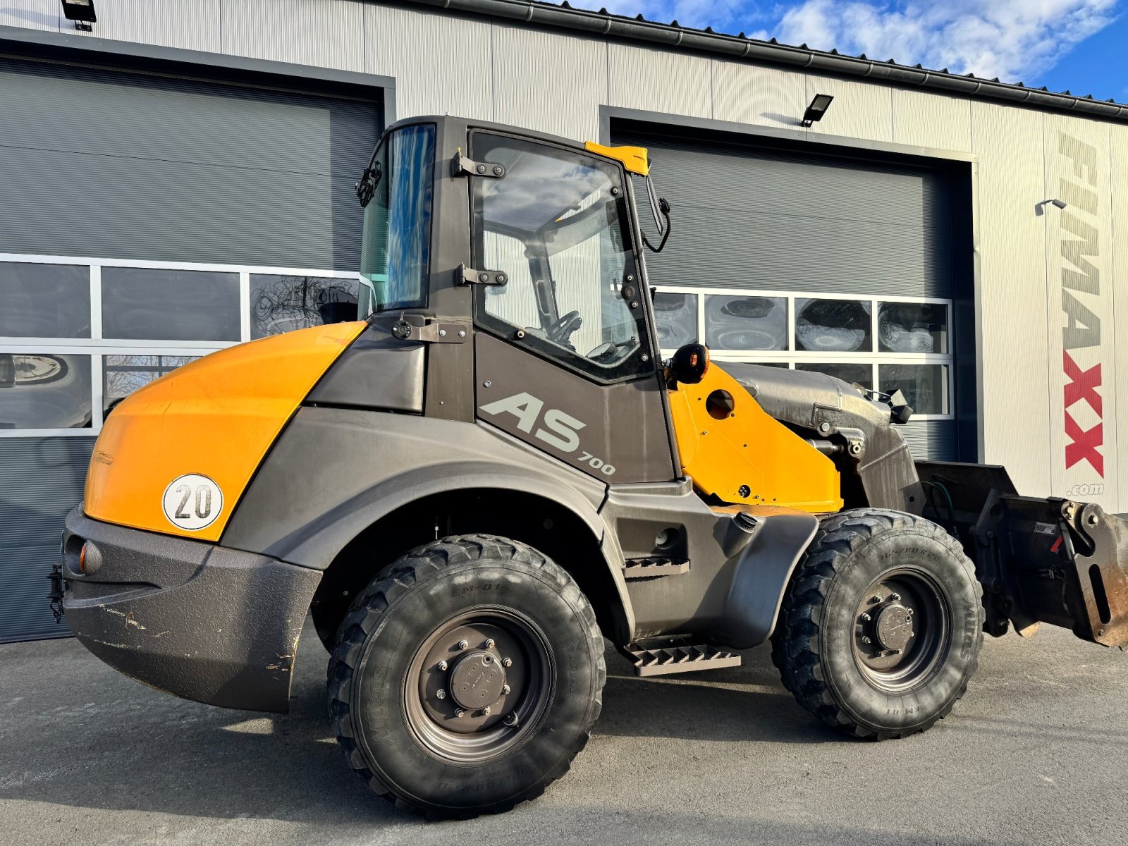 Radlader Türe ait Mecalac AS 700 - SCHWENKLADER - 1. HAND, Gebrauchtmaschine içinde Falkenstein (resim 7)