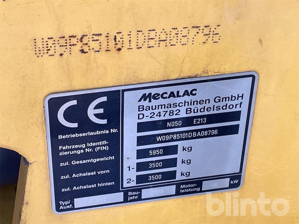 Radlader типа Mecalac AX850, Gebrauchtmaschine в Düsseldorf (Фотография 8)