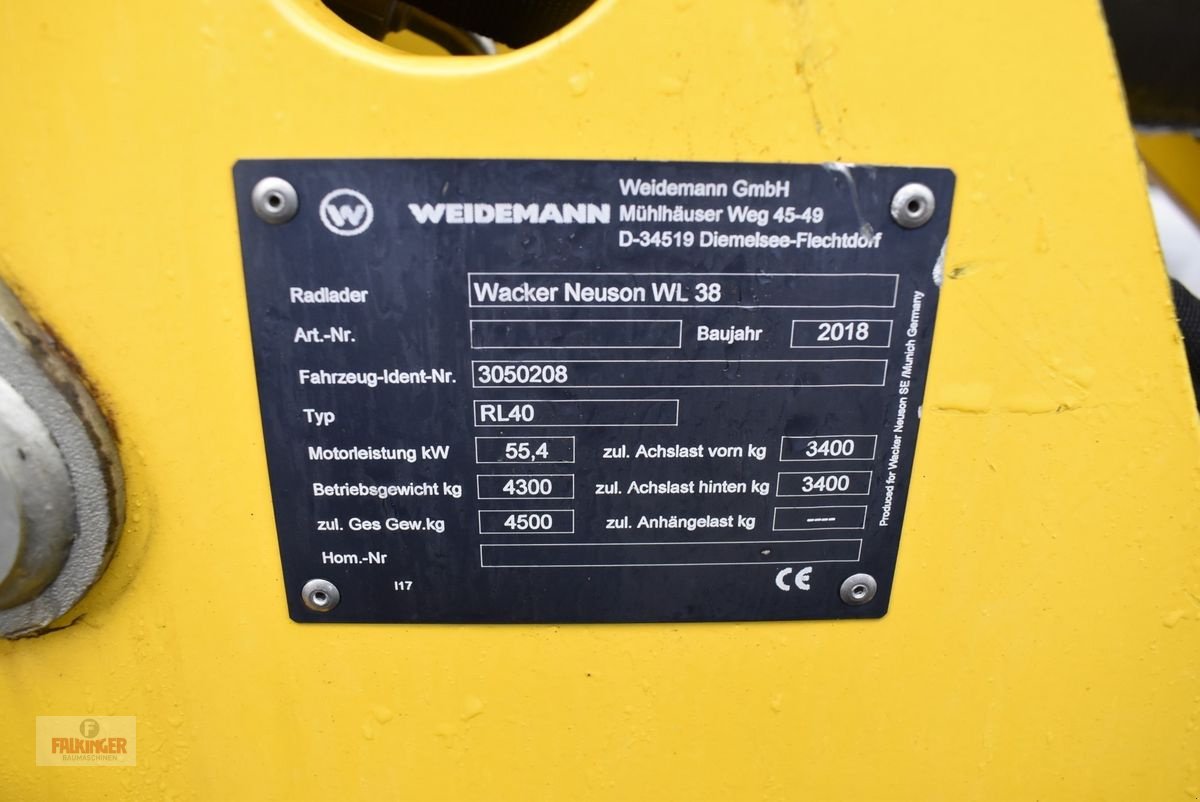 Radlader a típus Neuson WL38, Gebrauchtmaschine ekkor: Putzleinsdorf (Kép 14)