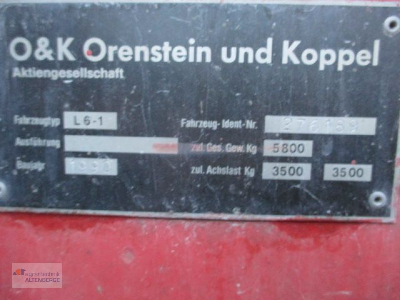 Radlader des Typs O&K L6-1, Gebrauchtmaschine in Altenberge (Bild 7)