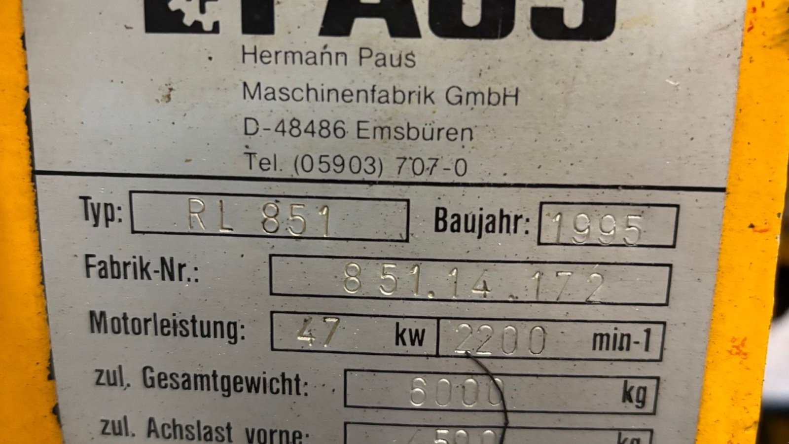 Radlader typu Paus RL 851, Gebrauchtmaschine v Gram (Obrázok 23)