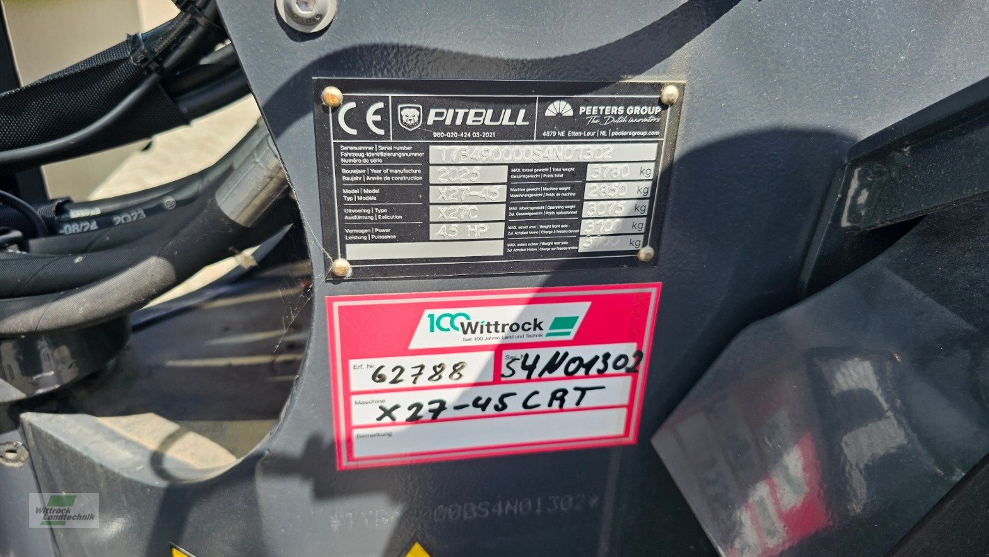Radlader des Typs Pitbull Compact X27-45CRT, Neumaschine in Rhede / Brual (Bild 7)