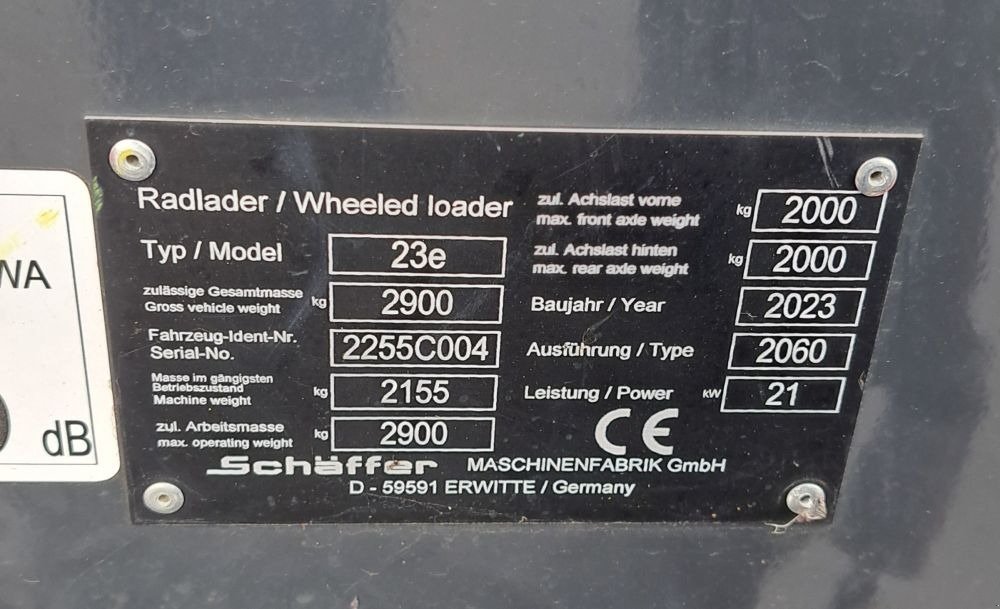 Radlader of the type Schäffer 23 e, Gebrauchtmaschine in Burkau (Picture 12)