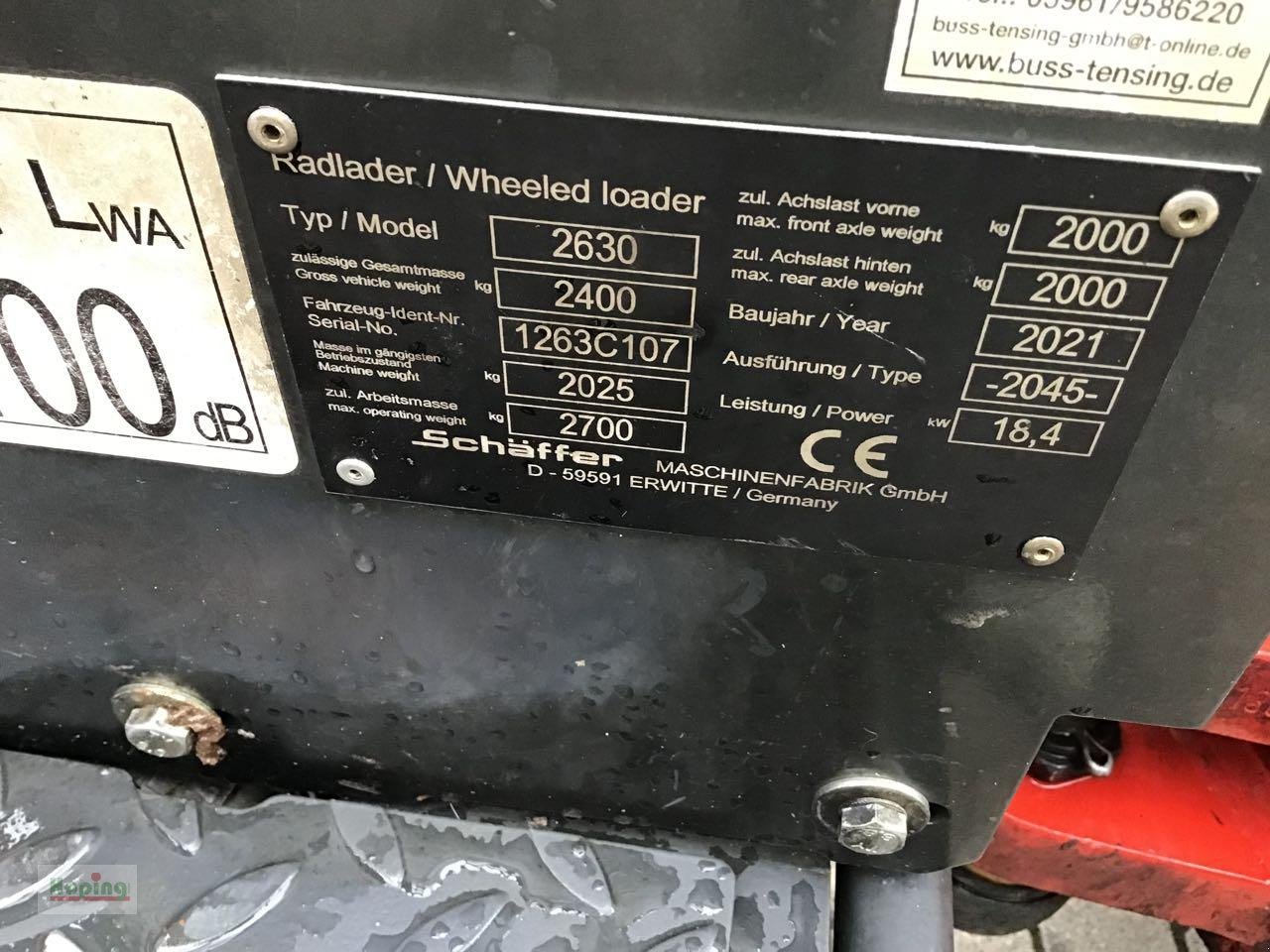 Radlader tip Schäffer 2630, Gebrauchtmaschine in Bakum (Poză 8)