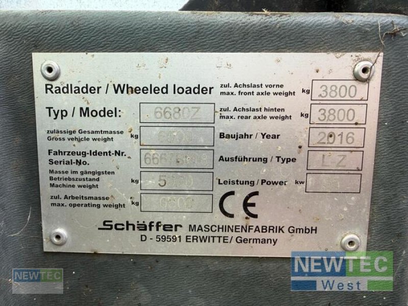 Radlader typu Schäffer 6680 Z, Gebrauchtmaschine w Schwanewede-Brundorf (Zdjęcie 8)