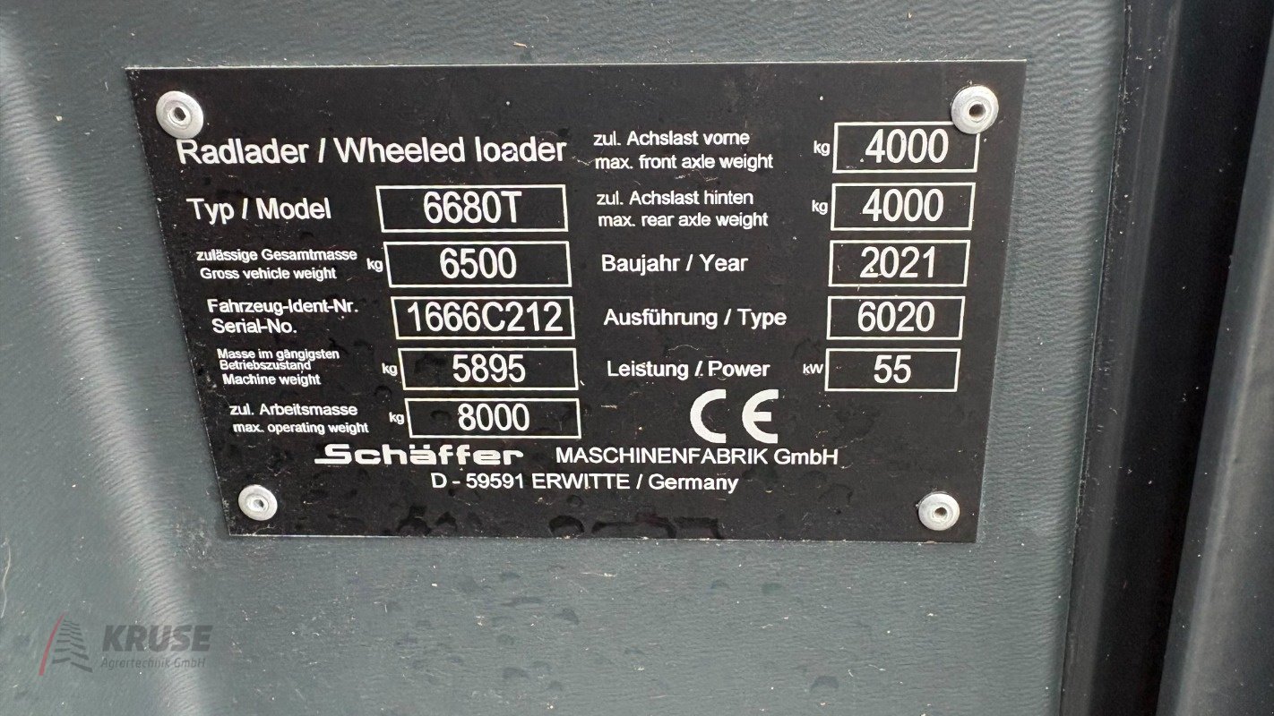 Radlader des Typs Schäffer 6680T, Gebrauchtmaschine in Fürstenau (Bild 8)