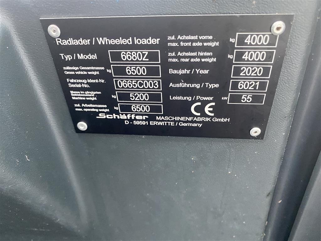 Radlader des Typs Schäffer 6680Z PÅ LAGER TIL OMGÅENDE LEVERING, Gebrauchtmaschine in Holstebro (Bild 11)