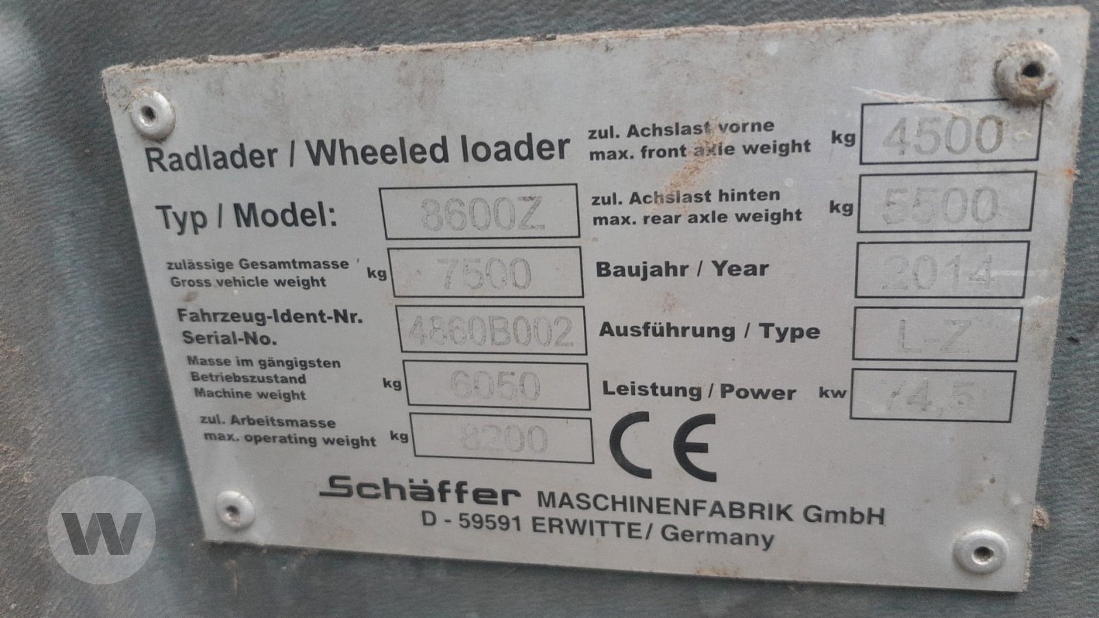 Radlader des Typs Schäffer 8600 Z, Gebrauchtmaschine in Börm (Bild 14)