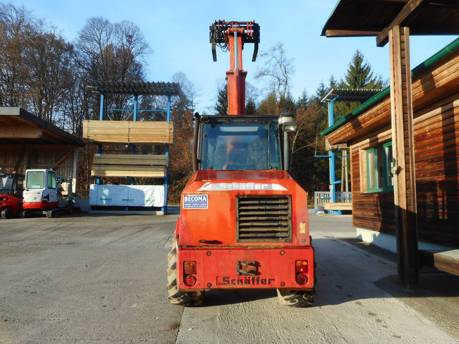 Radlader des Typs Schäffer 870T mit Teleskoparm und Euro Aufnahme, Gebrauchtmaschine in St. Nikolai ob Draßling (Bild 3)