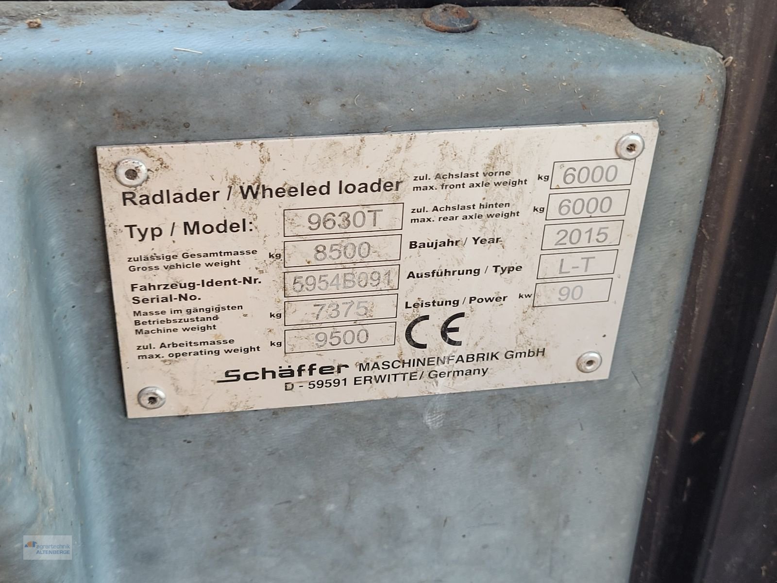 Radlader tipa Schäffer 9630 T, Gebrauchtmaschine u Altenberge (Slika 13)