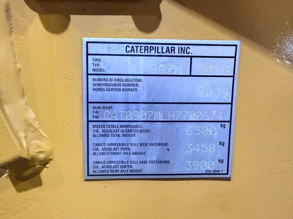 Radlader del tipo Sonstige Cat 907M, Gebrauchtmaschine en Venlo (Imagen 8)