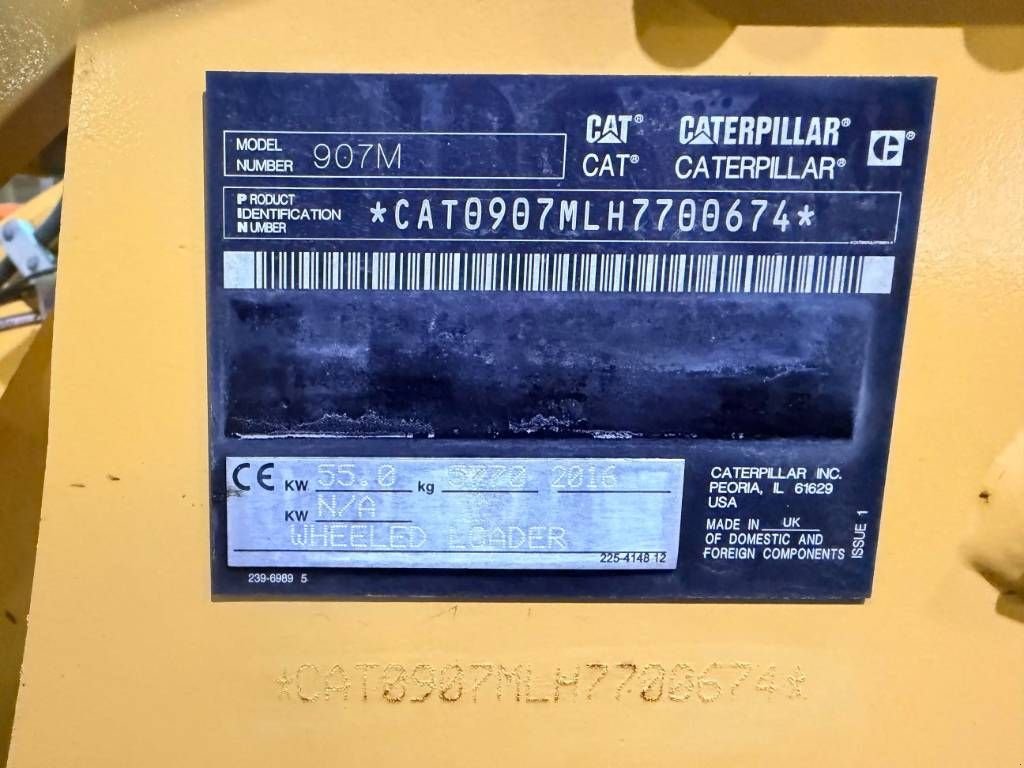 Radlader del tipo Sonstige Cat 907M, Gebrauchtmaschine en Venlo (Imagen 7)