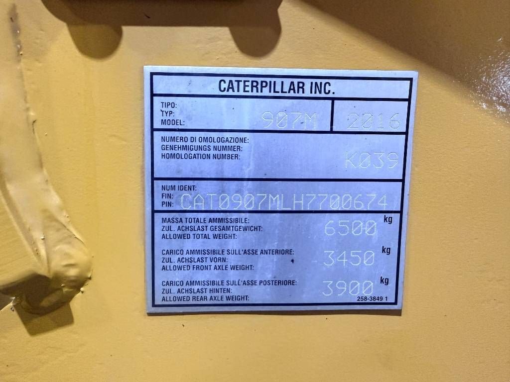 Radlader tip Sonstige Cat 907M, Gebrauchtmaschine in Venlo (Poză 5)