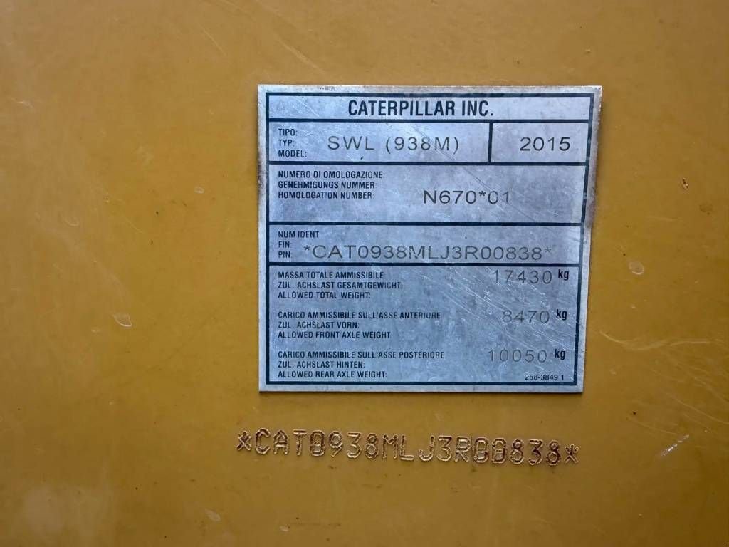 Radlader Türe ait Sonstige Cat 938M, Gebrauchtmaschine içinde Venlo (resim 9)