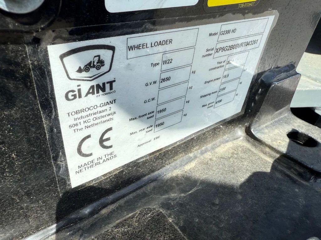 Radlader des Typs Sonstige Giant 2300 HD NIEUW Shovel! Kubota, Gebrauchtmaschine in Ruinerwold (Bild 10)