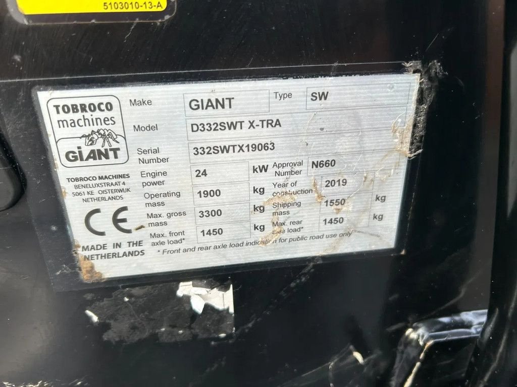 Radlader типа Sonstige Giant D332SWT X-tra, Gebrauchtmaschine в HA (Фотография 10)