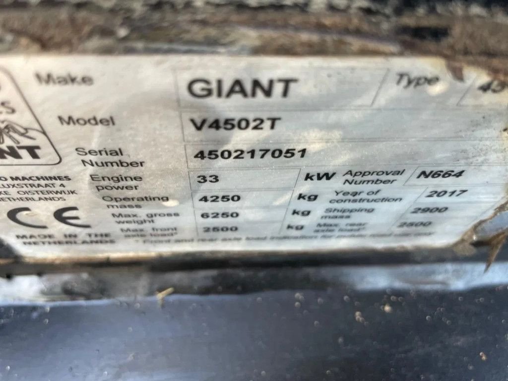 Radlader tip Sonstige Giant V4502T Shovel Loader, Gebrauchtmaschine in Lunteren (Poză 9)
