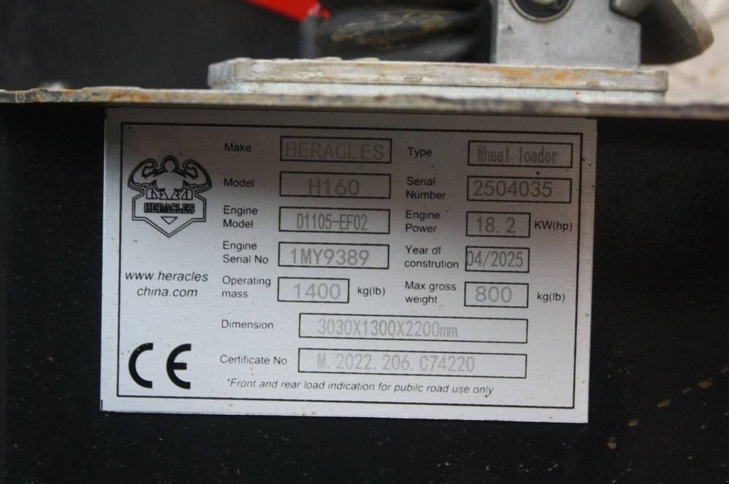 Radlader des Typs Sonstige Heracles H160, Neumaschine in Antwerpen (Bild 11)