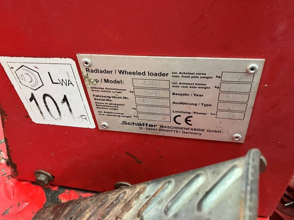 Radlader typu Sonstige Sch&auml;ffer 4260, Gebrauchtmaschine w Antwerpen (Zdjęcie 11)