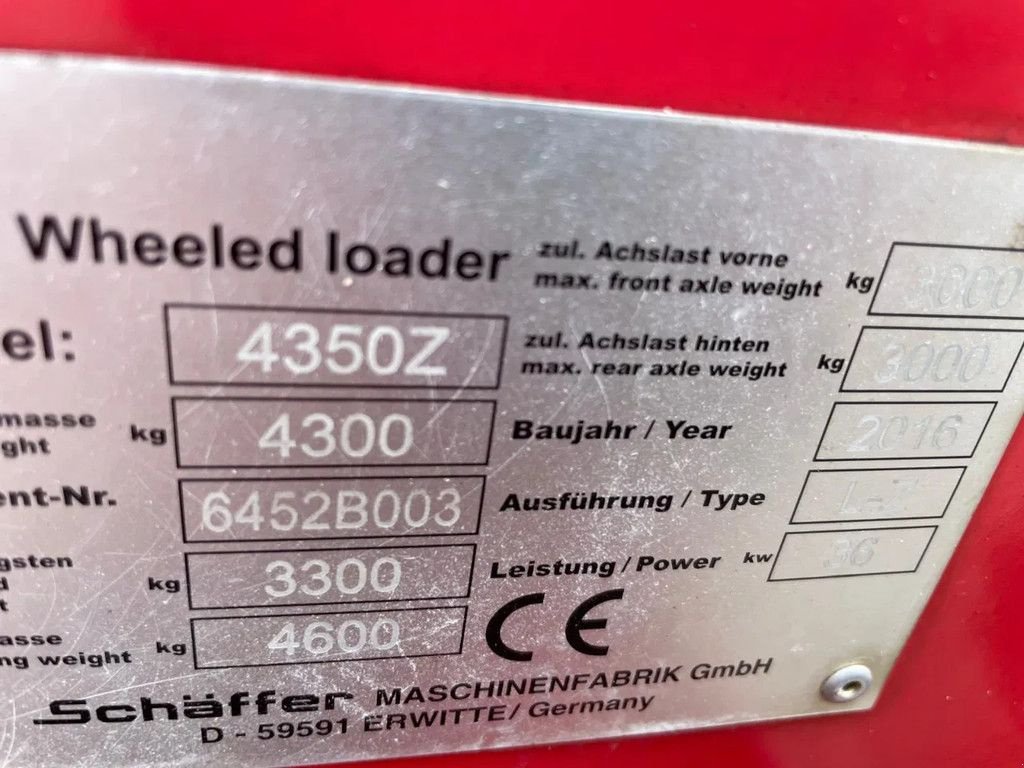 Radlader tip Sonstige Sch&auml;ffer 4350Z Shovel Loader, Gebrauchtmaschine in Lunteren (Poză 3)