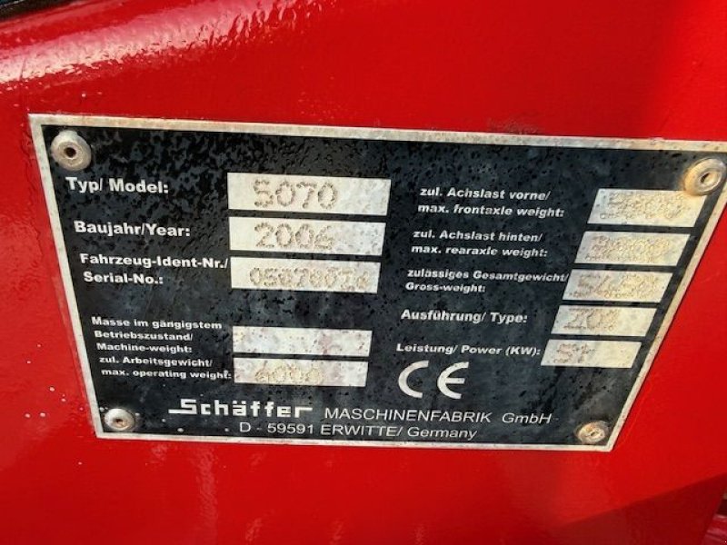 Radlader tipa Sonstige Schaffer 5070Z, Gebrauchtmaschine u Cuijk (Slika 10)