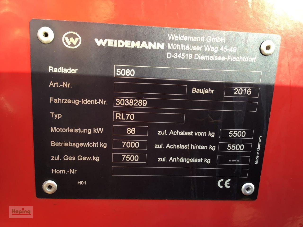 Radlader типа Sonstige Weidemann 5080, Gebrauchtmaschine в Bakum (Фотография 11)